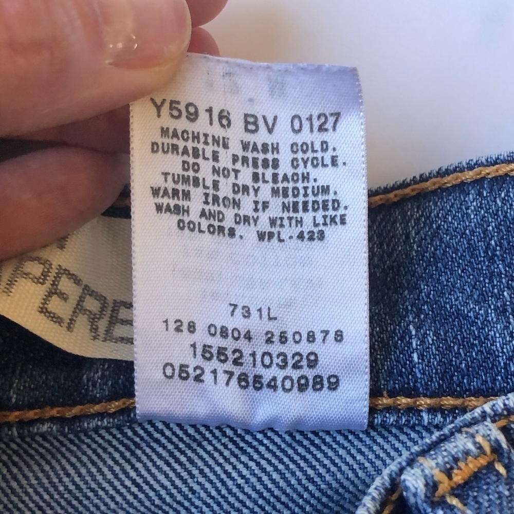 Levis 512 Classic Slim Tapered Leg Pleated Y2K 90s Mom Jeans Size 12 Vintage - Picture 7 of 10